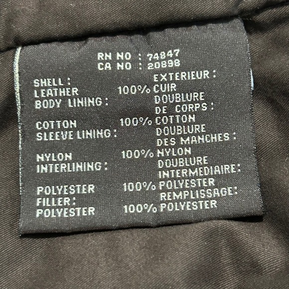 Marc New York Men's Brown Leather Jacket Moto Zip Up Distressed XL - Picture 11 of 13